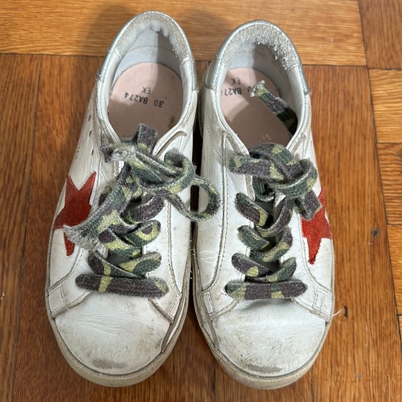 Golden goose kids low top camouflage lace sneakers size 30 - Picture 3 of 8